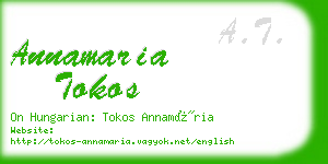 annamaria tokos business card